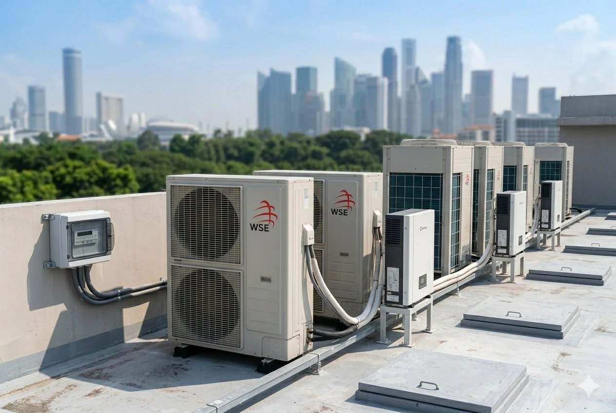 ECO3 retrofitted on commercial multi-split VRV outdoor condensing units