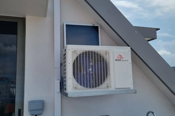 WSE Hybrid Thermal AC installed on rooftop terrace