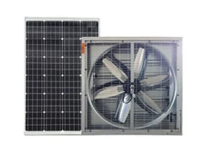 Solar Large Scale Wall Fan — large solar-powered industrial wall fan